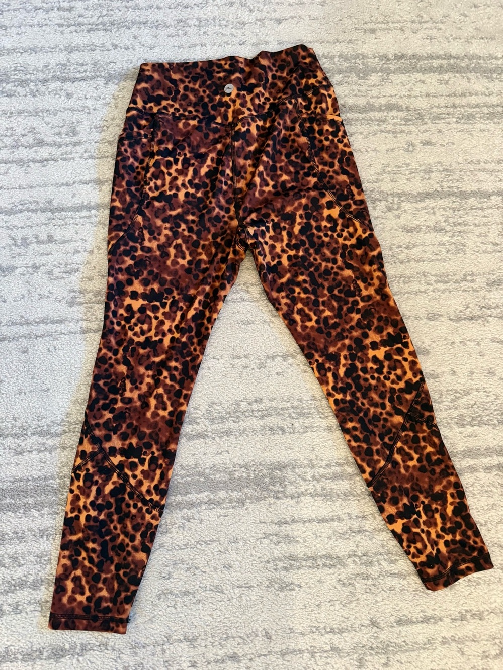 Gottex Leopard-Print Leggings in Brown and Black